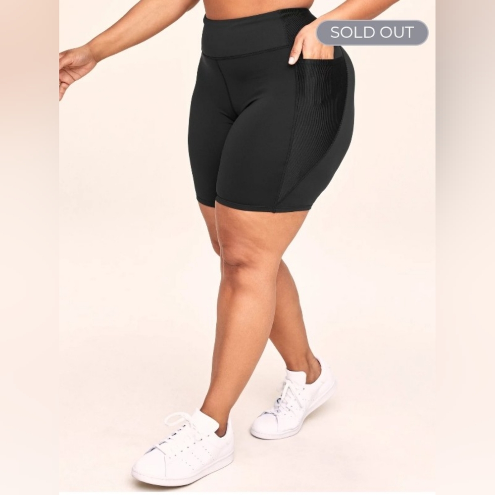 NEW NWT AdoreMe Plus Size Bailey Brushed Biker Short Size 3XL - Picture 3 of 5